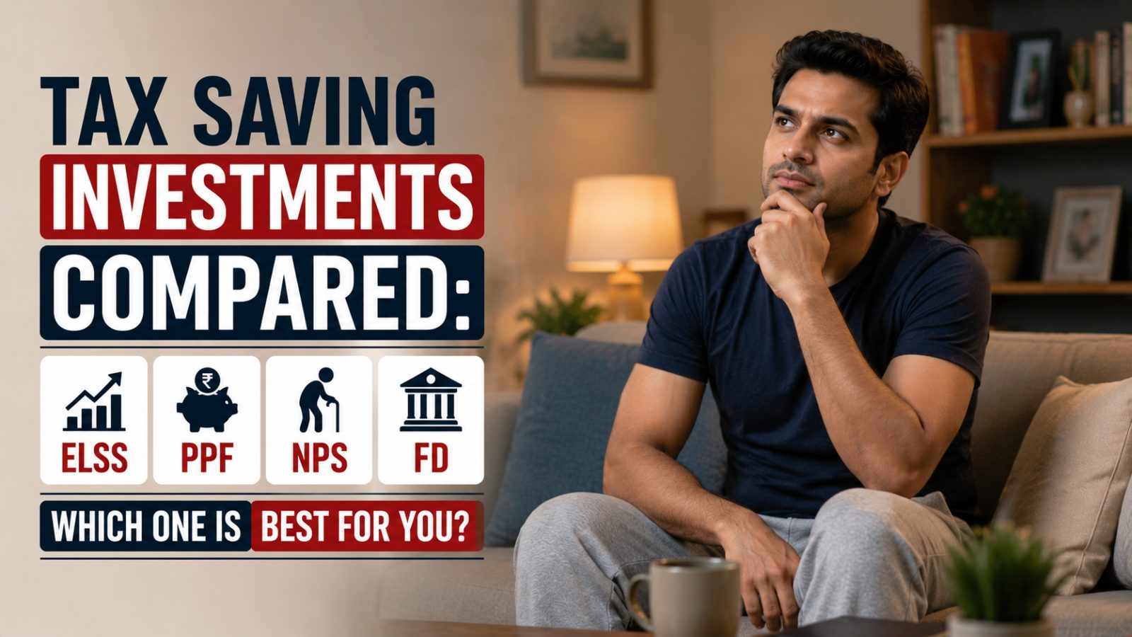 Tax Saving Investments Compared: ELSS vs PPF vs NPS vs FD