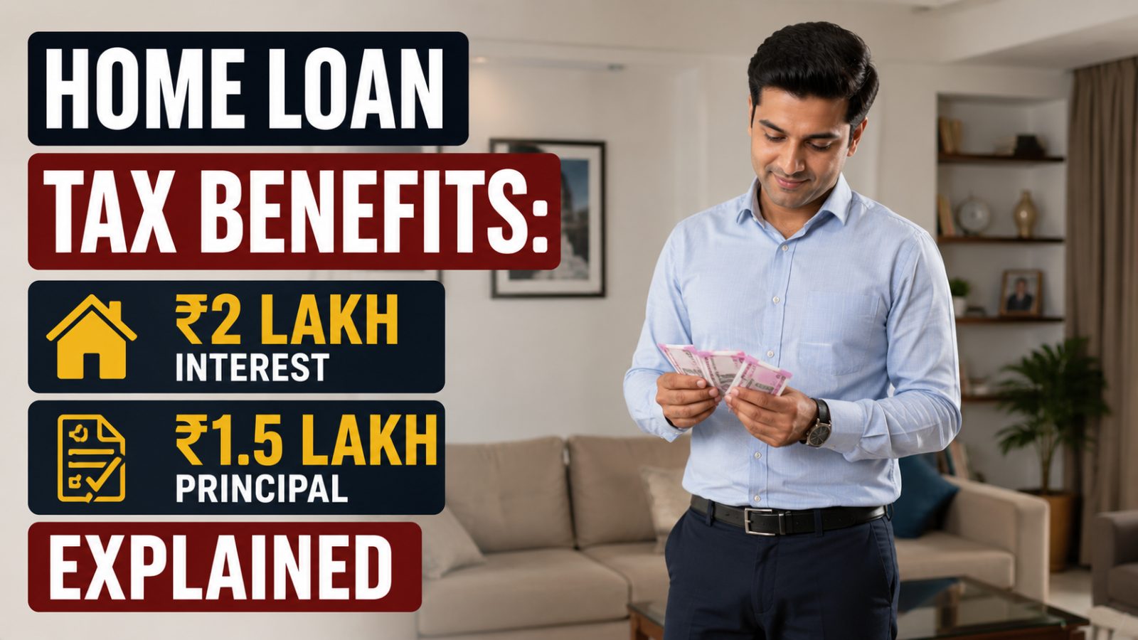 Home Loan Tax Benefits: ₹2 Lakh Interest + ₹1.5 Lakh Principal Explained