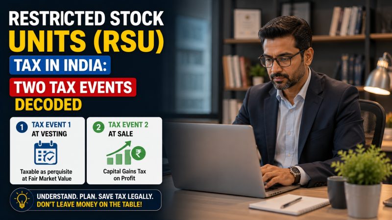 Restricted Stock Units (RSU) Tax in India: Two Tax Events Decoded