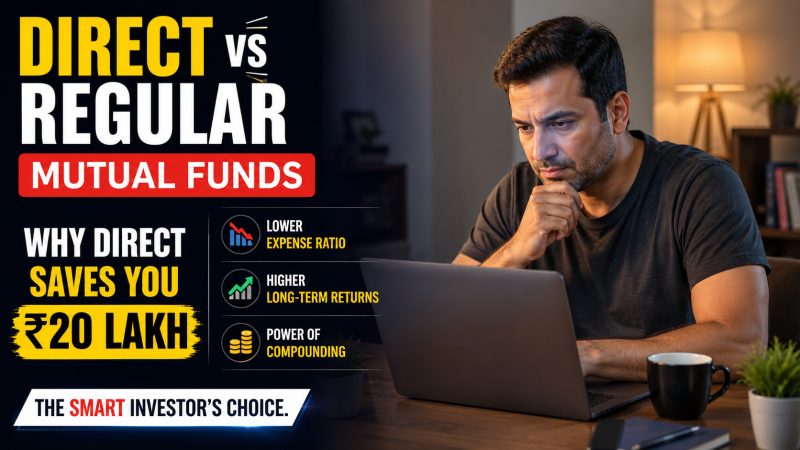 Direct vs Regular Mutual Funds: Why Direct Saves You ₹20 Lakh